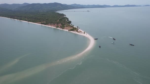 Légi Kilátás Laem Haad Beach Koh Yao Yai Phang Nga — Stock videók