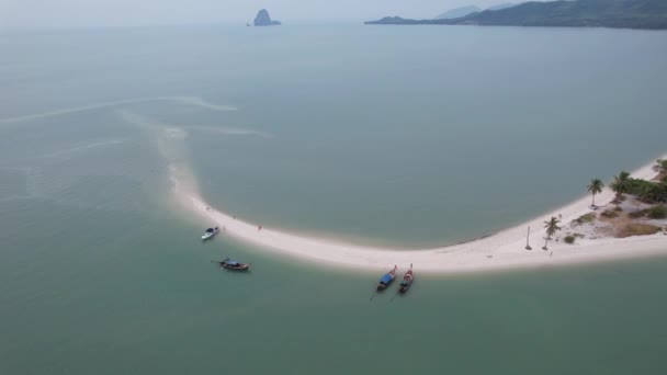 Luftaufnahme Des Laem Haad Beach Koh Yao Yai Phang Nga — Stockvideo