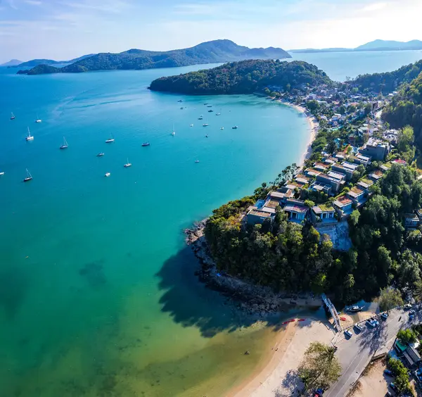 stock image Aerial view of Ao Yon beach in Phuket, Thailand, south east asia