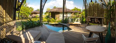 Koh yao noi 'deki ağaç ev, Phang Nga, Tayland, Güney Doğu Asya