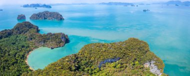 Koh yao noi, Phang Nga, Tayland, Güney Doğu Asya 'daki cennet manzaralı tatil köyü.