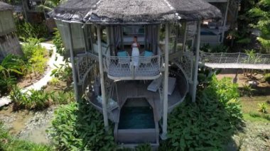 Koh yao noi, Phang Nga, Tayland, Güney Doğu Asya 'daki cennet manzaralı tatil köyü.