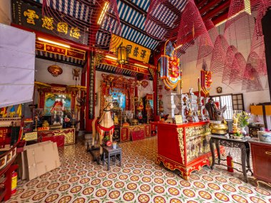 Hoi 'deki Çin tapınağı Vietnam' daki antik bir kasaba. Yüksek kalite fotoğraf