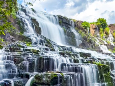 Dalat, Vietnam 'daki Pongour Şelalesi, Güney Doğu Asya