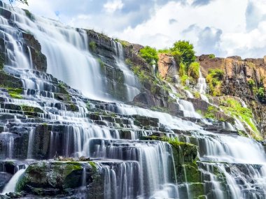 Pongour Waterfall in Dalat, Vietnam, south east asia clipart