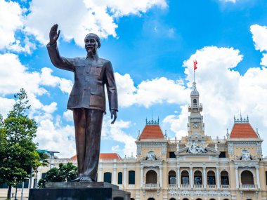 Ho Chi Minh Şehir Halkı Komitesi Saigon, Vietnam 'da. Yüksek kalite fotoğraf