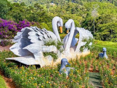 Dalat, Vietnam 'daki Clay Tüneli heykelleri. Yüksek kalite fotoğraf
