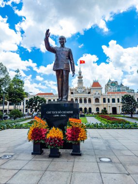 Ho Chi Minh Şehir Halkı Komitesi Saigon, Vietnam 'da. Yüksek kalite fotoğraf