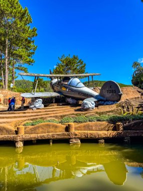 Dalat, Vietnam 'daki Clay Tüneli heykelleri. Yüksek kalite fotoğraf