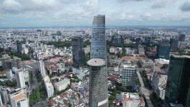 Ho Chi Minh şehrinin veya Saigon 'un havadan görünüşü, Vietnam, Güney Doğu Asya