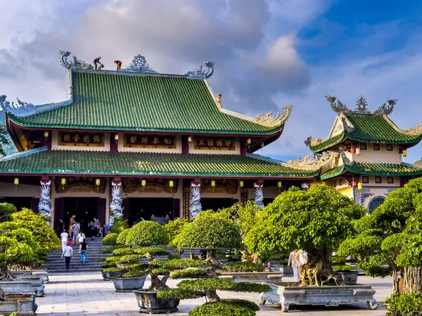 stock image View of Chua Linh Ung pagoda temple in Da Nang, Vietnam. High quality photo