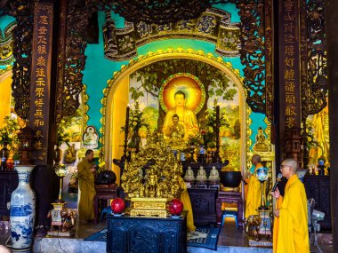 Da Nang, Vietnam 'daki Mermer Dağ Mağarası ve Tapınağı. Yüksek kalite fotoğraf