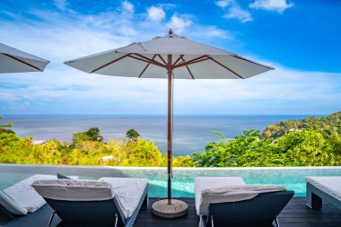 Phuket, Tayland, Güney Doğu Asya 'daki lüks Villa manzarası