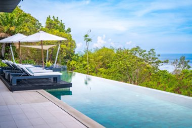 Phuket, Tayland, Güney Doğu Asya 'daki lüks Villa manzarası