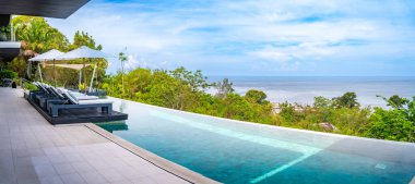 Phuket, Tayland, Güney Doğu Asya 'daki lüks Villa manzarası