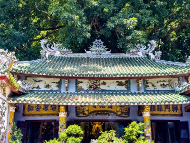 Da Nang, Vietnam 'daki Mermer Dağ Mağarası ve Tapınağı. Yüksek kalite fotoğraf