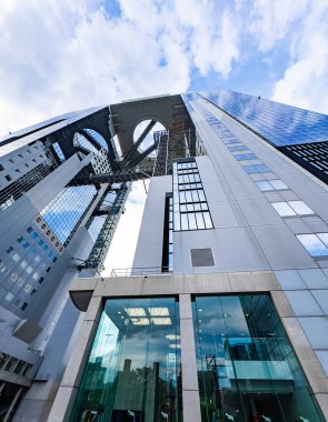 Osaka, Japonya 'daki Umeda Gökyüzü Binası' ndan görüntü. Yüksek kalite fotoğraf