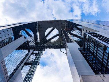 View from Umeda Sky Building in Osaka, Japan. High quality photo clipart