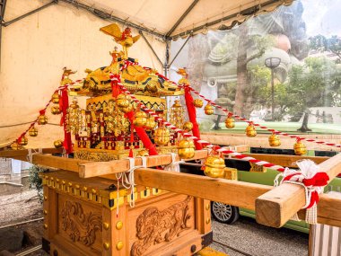 Namba Yasaka Jinja temple in Osaka, Japan. High quality photo clipart