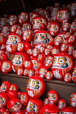 Katsuoji, Daruma Bebekleri Tapınağı, Japonya. Yüksek kalite fotoğraf