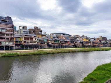 Hokan-ji Tapınağı, Yasaka Pagoda, Ninenzaka Caddesi, Kyoto, Japonya. Yüksek kalite fotoğraf