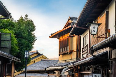 Hokan-ji Temple, Yasaka Pagoda, in Ninenzaka street, in Kyoto, Japan. High quality photo clipart