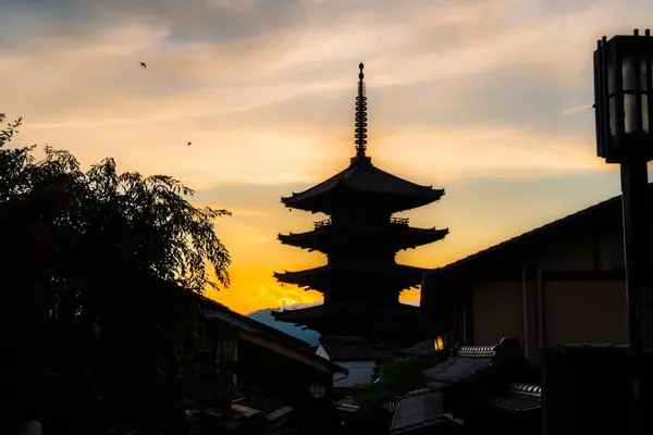 stock image Hokan-ji Temple, Yasaka Pagoda, in Ninenzaka street, in Kyoto, Japan. High quality photo