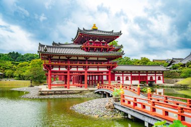 Japonya, Kyoto 'daki Byodo-in Tapınağı. Yüksek kalite fotoğraf
