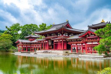 Japonya, Kyoto 'daki Byodo-in Tapınağı. Yüksek kalite fotoğraf