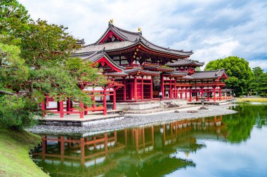 Japonya, Kyoto 'daki Byodo-in Tapınağı. Yüksek kalite fotoğraf