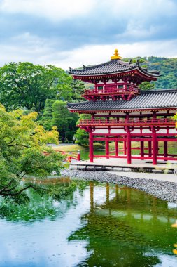 Japonya, Kyoto 'daki Byodo-in Tapınağı. Yüksek kalite fotoğraf