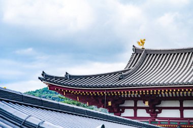 Japonya, Kyoto 'daki Byodo-in Tapınağı. Yüksek kalite fotoğraf