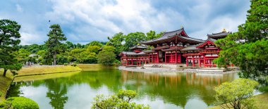 Japonya, Kyoto 'daki Byodo-in Tapınağı. Yüksek kalite fotoğraf