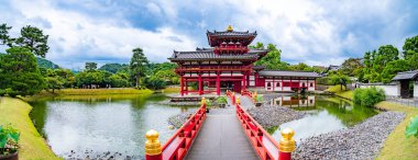 Japonya, Kyoto 'daki Byodo-in Tapınağı. Yüksek kalite fotoğraf