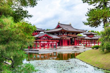 Japonya, Kyoto 'daki Byodo-in Tapınağı. Yüksek kalite fotoğraf