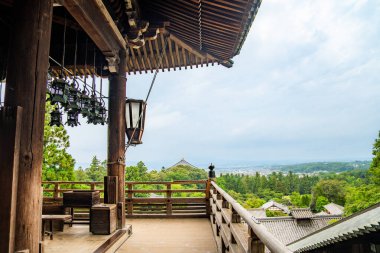 Todaiji Nigatsudo February Hall temple in Nara, Japan. High quality photo clipart