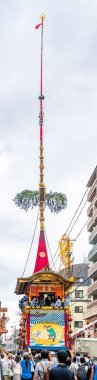 Gion Matsuri Festival Yamahoko floats parade in Kyoto, Japan. High quality photo clipart