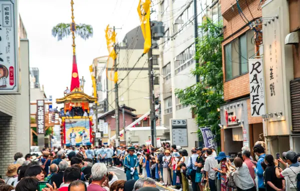 stock image Gion Matsuri Festival Yamahoko floats parade in Kyoto, Japan. High quality photo