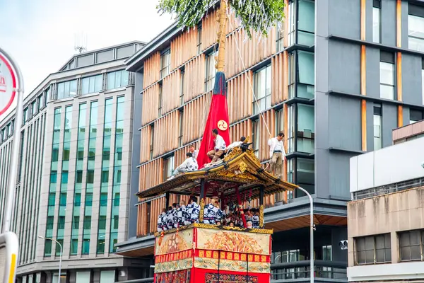 stock image Gion Matsuri Festival Yamahoko floats parade in Kyoto, Japan. High quality photo