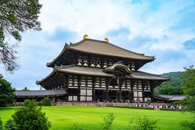 Nara, Japonya 'daki Todai-ji tapınağı. Yüksek kalite fotoğraf