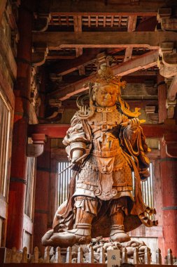 Nara, Japonya 'daki Todai-ji tapınağı. Yüksek kalite fotoğraf