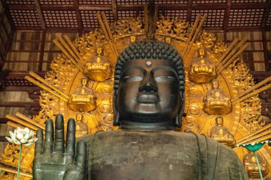 Nara, Japonya 'daki Todai-ji tapınağı. Yüksek kalite fotoğraf