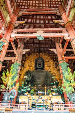 Nara, Japonya 'daki Todai-ji tapınağı. Yüksek kalite fotoğraf