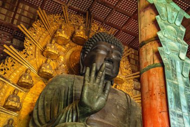 Nara, Japonya 'daki Todai-ji tapınağı. Yüksek kalite fotoğraf