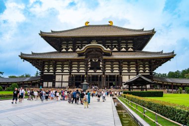 Nara, Japonya 'daki Todai-ji tapınağı. Yüksek kalite fotoğraf