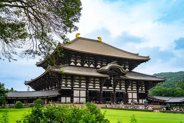 Nara, Japonya 'daki Todai-ji tapınağı. Yüksek kalite fotoğraf