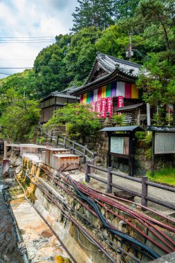 Yunomine onsen Yuzutsu, onsen village in Wakayama, Japan. High quality photo clipart