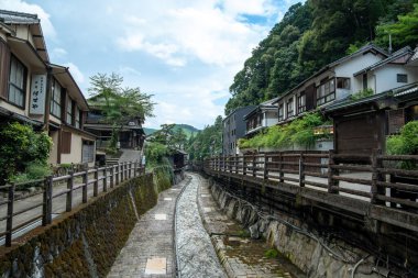 Yunomine onsen Yuzutsu, onsen village in Wakayama, Japan. High quality photo clipart