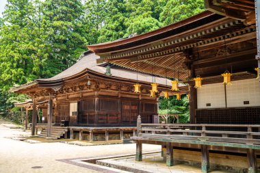 Koya 'daki Kongobu-ji tapınağı, Ito Bölgesi, Wakayama, Japonya. Yüksek kalite fotoğraf