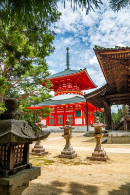 Koya 'daki Kongobu-ji tapınağı, Ito Bölgesi, Wakayama, Japonya. Yüksek kalite fotoğraf